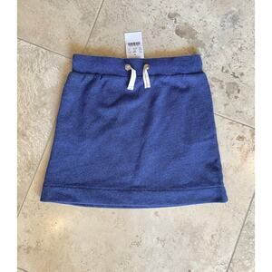 Crewcuts NWT girls blue sweat skirt w/subtle shimmer 6-7yrs